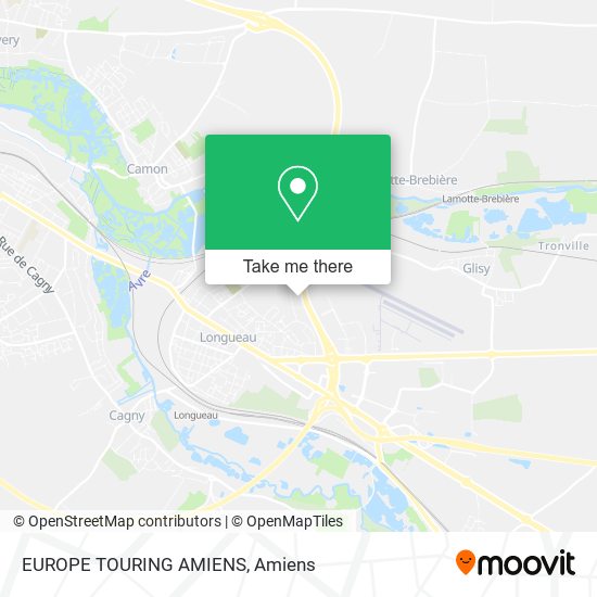 Mapa EUROPE TOURING AMIENS