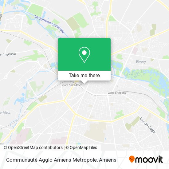 Mapa Communauté Agglo Amiens Metropole