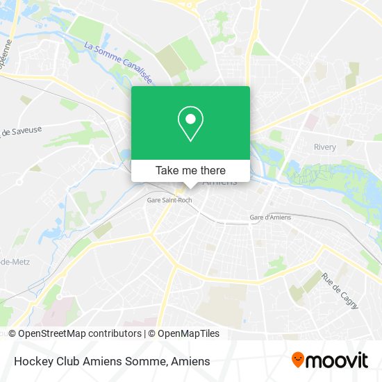 Hockey Club Amiens Somme map