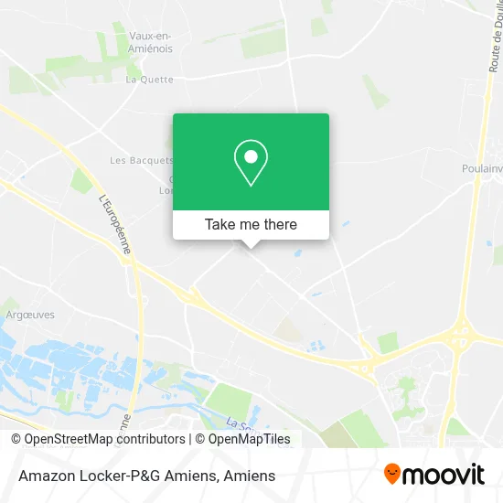 Amazon Locker-P&G Amiens map