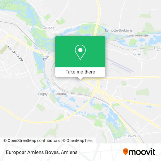 Mapa Europcar Amiens Boves