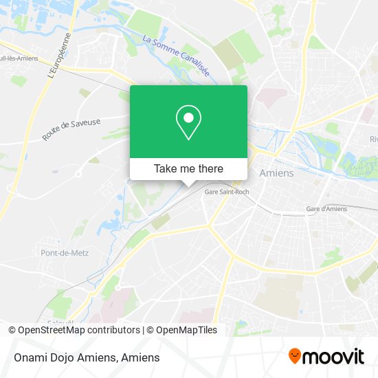 Onami Dojo Amiens map