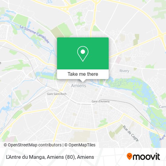 Mapa L'Antre du Manga, Amiens (80)