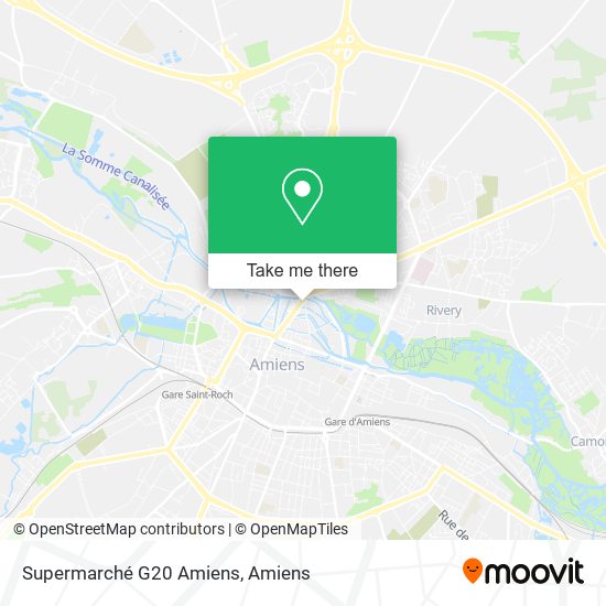 Mapa Supermarché G20 Amiens