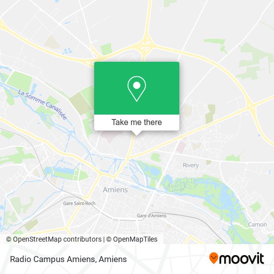 Radio Campus Amiens map