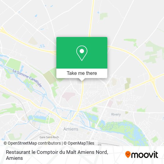 Mapa Restaurant le Comptoir du Malt Amiens Nord