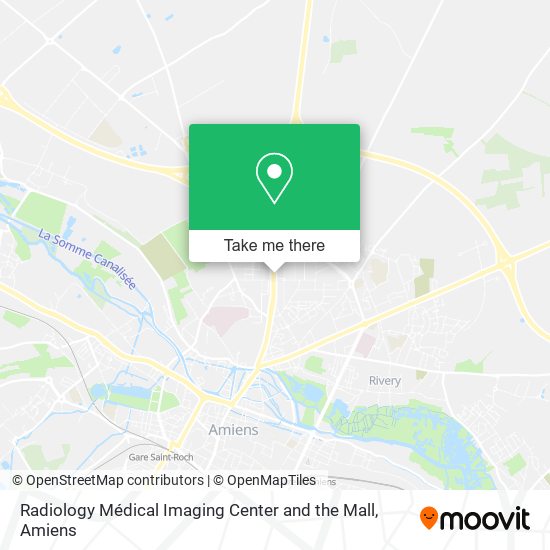 Mapa Radiology Médical Imaging Center and the Mall