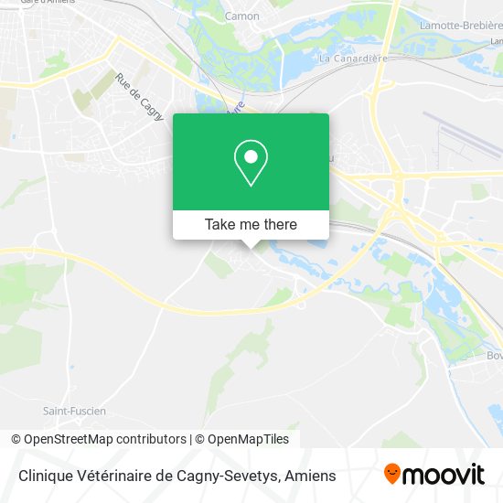Clinique Vétérinaire de Cagny-Sevetys map