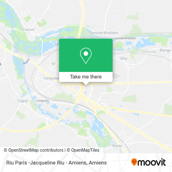 Riu Paris -Jacqueline Riu - Amiens map