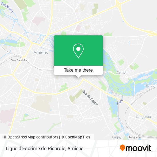 Ligue d'Escrime de Picardie map