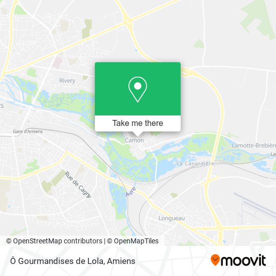 Ô Gourmandises de Lola map