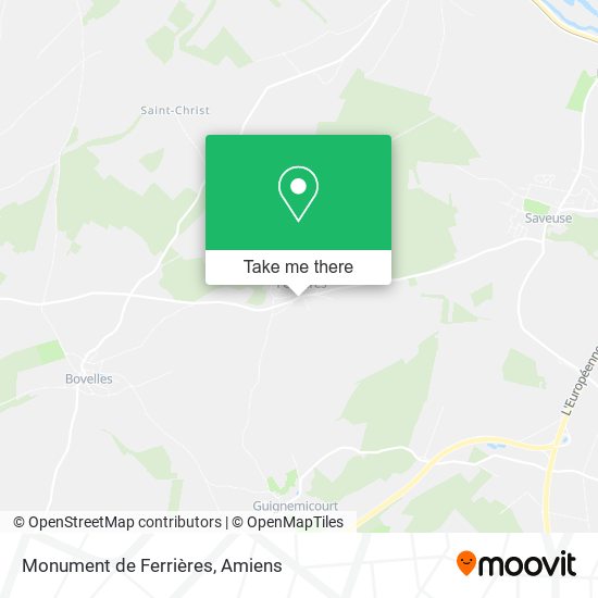 Monument de Ferrières map