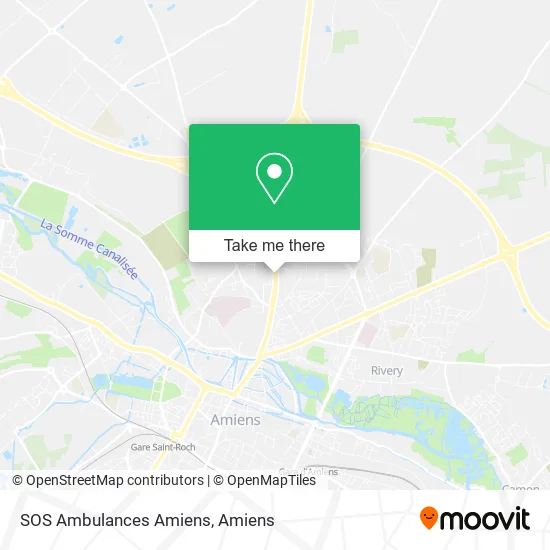 SOS Ambulances Amiens map