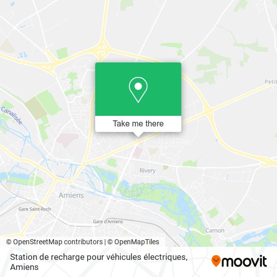 Station de recharge pour véhicules électriques map