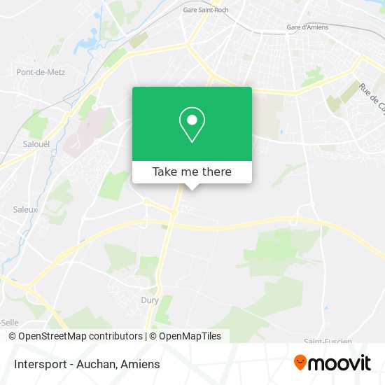 Mapa Intersport - Auchan