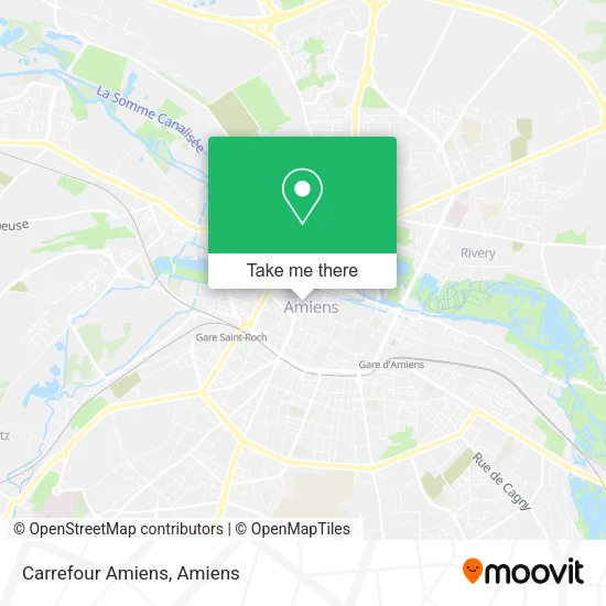 Carrefour Amiens map