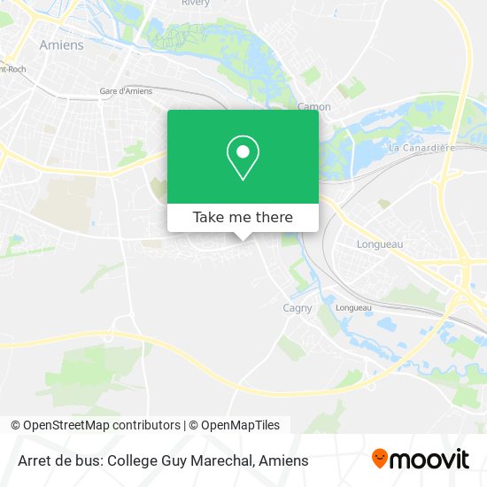 Arret de bus: College Guy Marechal map