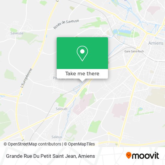 Mapa Grande Rue Du Petit Saint Jean