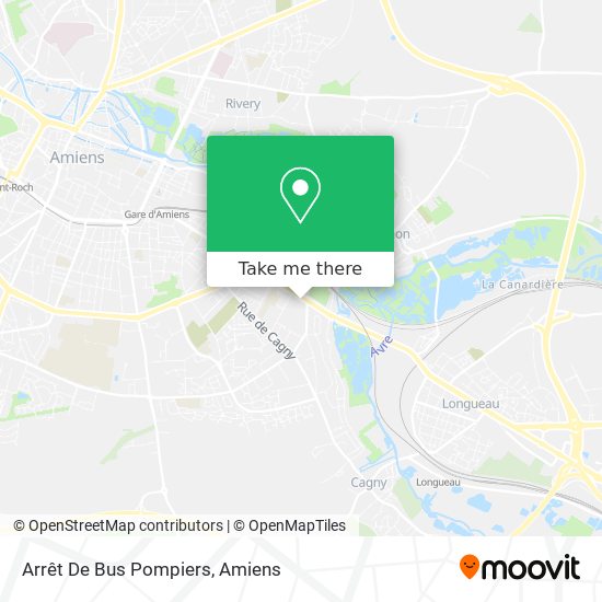 Arrêt De Bus Pompiers map