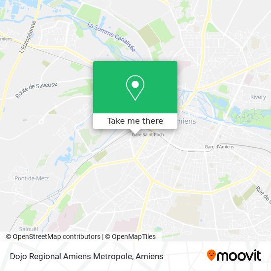 Mapa Dojo Regional Amiens Metropole