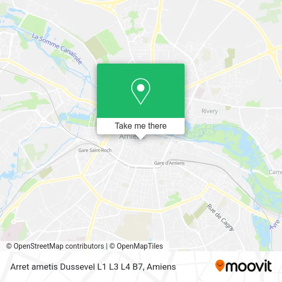 Arret ametis Dussevel L1 L3 L4 B7 map