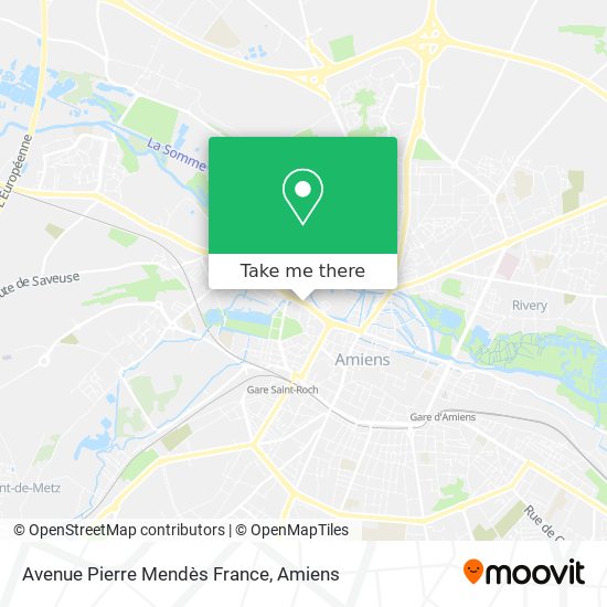 Avenue Pierre Mendès France map