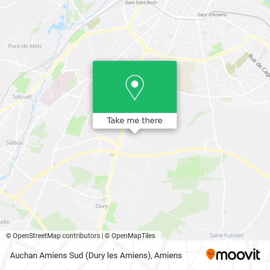 Auchan Amiens Sud (Dury les Amiens) map