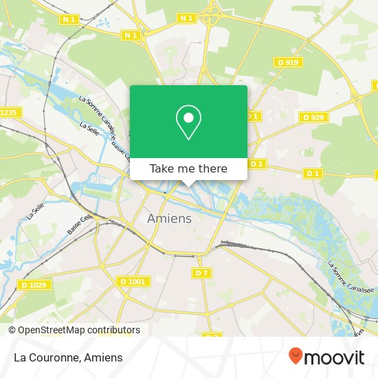 Mapa La Couronne, 64 Rue Saint-Leu 80000 Amiens