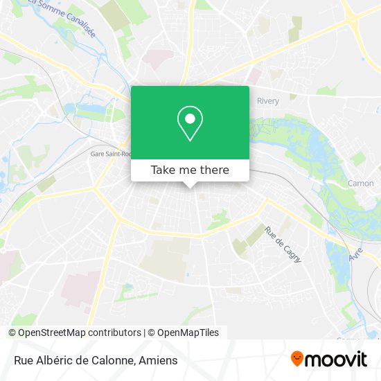 Mapa Rue Albéric de Calonne