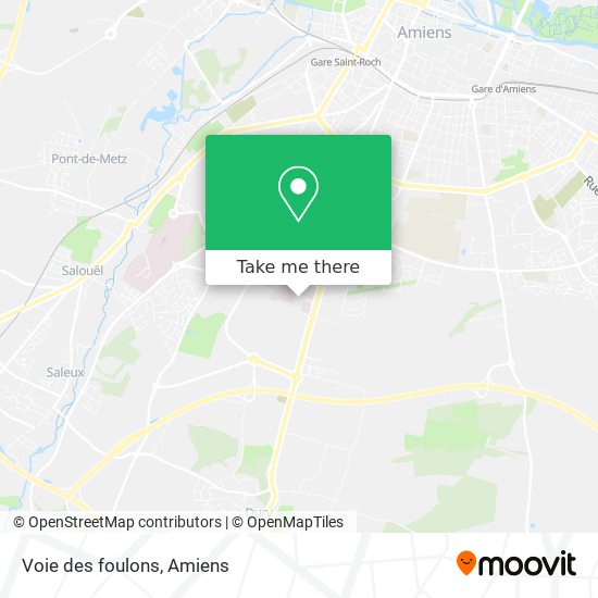 Voie des foulons map