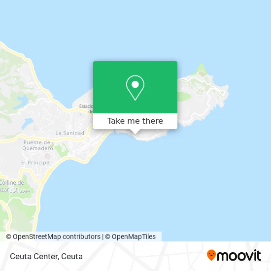 Ceuta Center map
