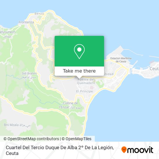 Cuartel Del Tercio Duque De Alba 2º De La Legión map