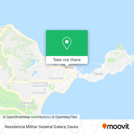 mapa Residencia Militar General Galera
