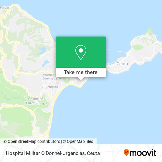 Hospital Militar O'Donnel-Urgencias map