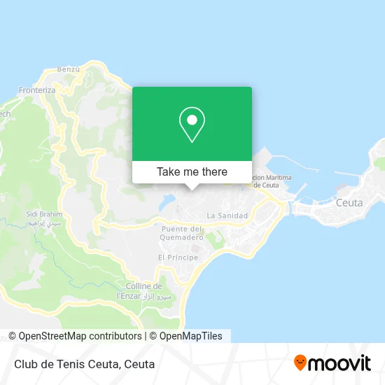 Club de Tenis Ceuta map