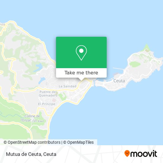 Mutua de Ceuta map