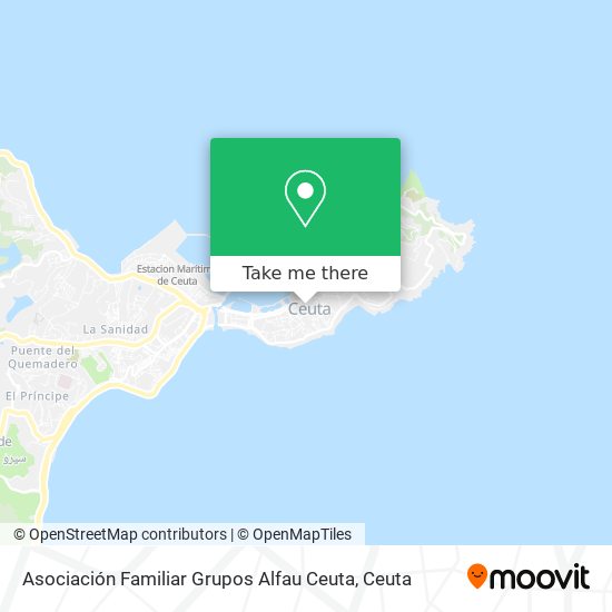 Asociación Familiar Grupos Alfau Ceuta map