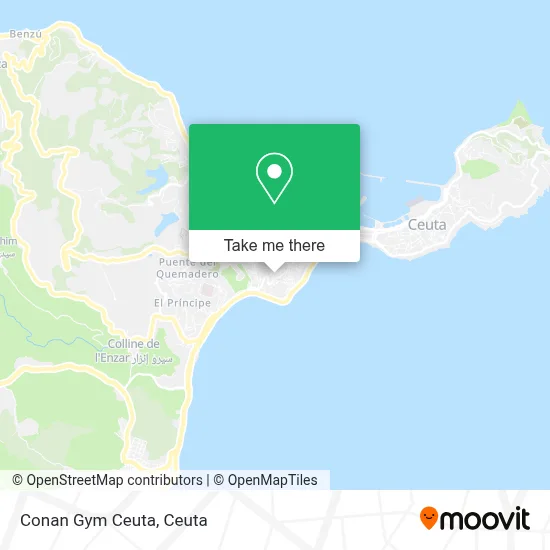 Conan Gym Ceuta map