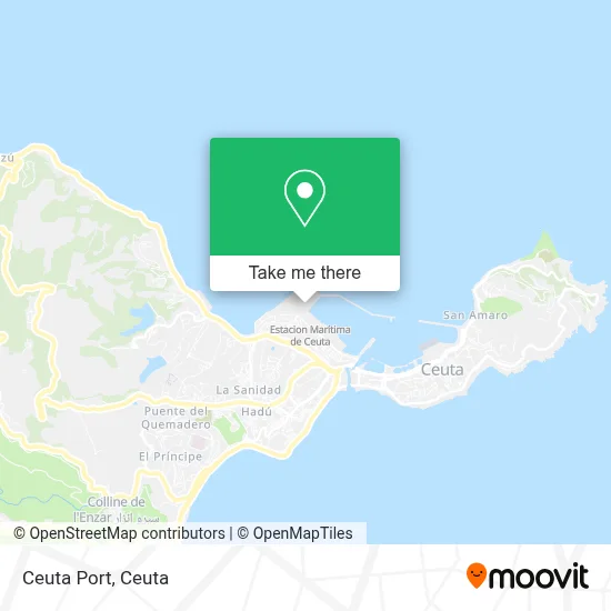 Ceuta Port map