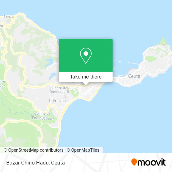 Bazar Chino Hadu map