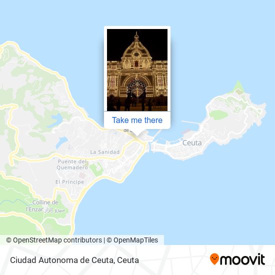 mapa Ciudad Autonoma de Ceuta