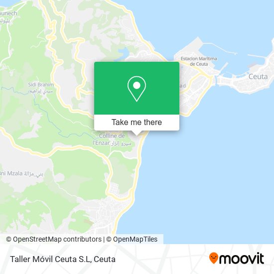 mapa Taller Móvil Ceuta S.L