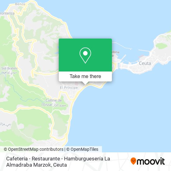 Cafetería - Restaurante - Hamburguesería La Almadraba Marzok map