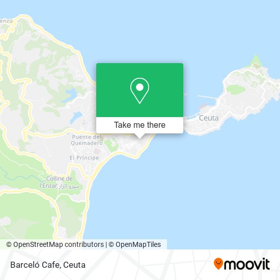 Barceló Cafe map