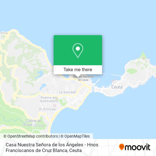 mapa Casa Nuestra Señora de los Ángeles - Hnos Franciscanos de Cruz Blanca