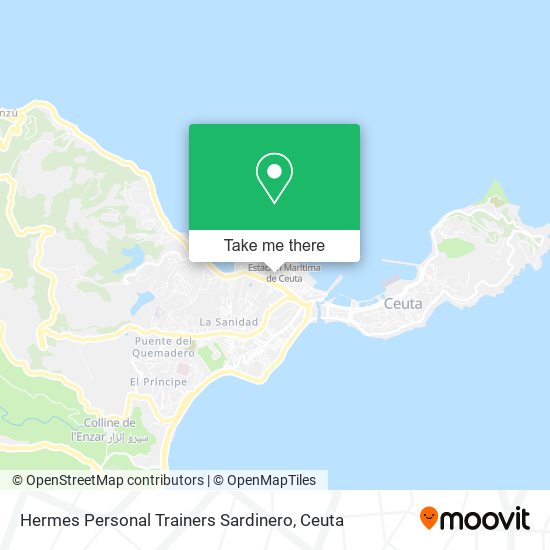 Hermes Personal Trainers Sardinero map