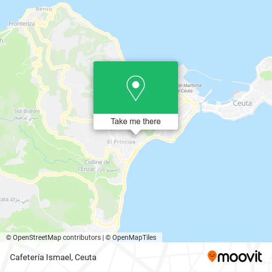 Cafetería Ismael map