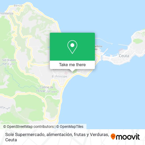 Solé Supermercado, alimentación, frutas y Verduras map