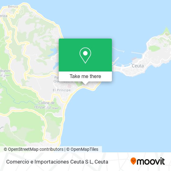 Comercio e Importaciones Ceuta S L map