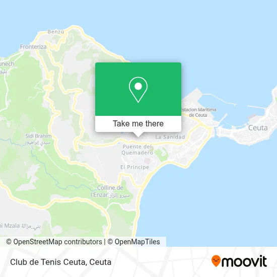 Club de Tenis Ceuta map